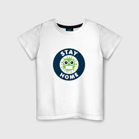 Детская футболка хлопок с принтом The virus 19-21 в Курске, 100% хлопок | круглый вырез горловины, полуприлегающий силуэт, длина до линии бедер | covid 19 | doctor | вакцина | коронавирус | сидим дома