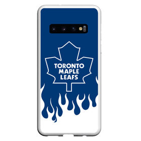 Чехол для Samsung Galaxy S10 с принтом Торонто Мейпл Лифс в Курске, Силикон | Область печати: задняя сторона чехла, без боковых панелей | Тематика изображения на принте: hockey | maple leafs | nhl | toronto | toronto maple leafs | usa | мейпл лифс | нхл | спорт | сша | торонто | торонто мейпл лифс | хоккей | шайба