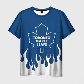Мужская футболка 3D с принтом Торонто Мейпл Лифс в Курске, 100% полиэфир | прямой крой, круглый вырез горловины, длина до линии бедер | hockey | maple leafs | nhl | toronto | toronto maple leafs | usa | мейпл лифс | нхл | спорт | сша | торонто | торонто мейпл лифс | хоккей | шайба