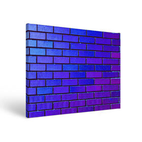 Холст прямоугольный с принтом Brick в Курске, 100% ПВХ |  | Тематика изображения на принте: blue | brick | purple | texture | wall | кирпич | кирпичный | синий | стена | текстура | фиолетовый