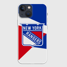 Чехол для iPhone 13 mini с принтом Нью Йорк Рейнджерс в Курске,  |  | hockey | new york | new york rangers | nhl | rangers | usa | нхл | нью йорк | нью йорк рейнджерс | рейнджерс | спорт | сша | хоккей | шайба