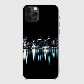 Чехол для iPhone 12 Pro Max с принтом Ночной город в Курске, Силикон |  | urban | город | ночной город | ночь | отражение | отражение в воде | текстуры