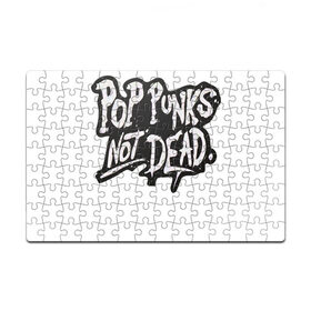 Пазл магнитный 126 элементов с принтом Pop Punks Not Dead в Курске, полимерный материал с магнитным слоем | 126 деталей, размер изделия —  180*270 мм | Тематика изображения на принте: 