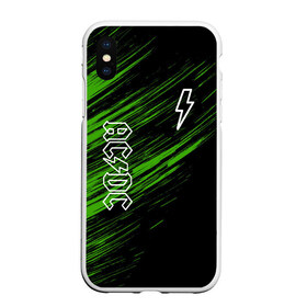 Чехол для iPhone XS Max матовый с принтом AC/DC в Курске, Силикон | Область печати: задняя сторона чехла, без боковых панелей | ac dc | acdc | music | rock | ас дс | асдс | группа | музыка | рок.