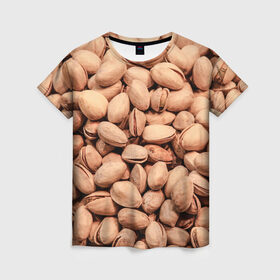 Женская футболка 3D с принтом Фисташки в Курске, 100% полиэфир ( синтетическое хлопкоподобное полотно) | прямой крой, круглый вырез горловины, длина до линии бедер | cool | nut | nuts | pistachio | pistachios | seeds | орех | орехи | прикольная | семечки | фисташка | фисташки