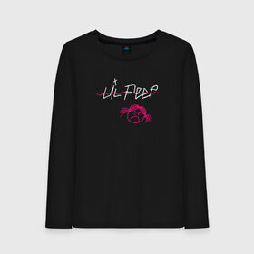 Женский лонгслив хлопок с принтом LIL PEEP (front & back) в Курске, 100% хлопок |  | lil peep | lil peep art | logo lil peep | love | rap | альбомы | лил пип | лове | лого | логтип | любовь | музыка | музыкант | паук | певец | рэп | рэпер | скорпион