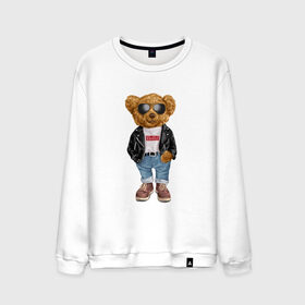 Мужской свитшот хлопок с принтом Медведь модный в Курске, 100% хлопок |  | арт | животные | картинка | медведь | медвежонок | мишка | мода | модные | про медвежонка | рисунок