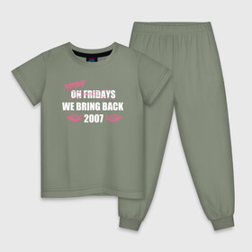 Детская пижама хлопок с принтом Everyday 2007 в Курске, 100% хлопок |  брюки и футболка прямого кроя, без карманов, на брюках мягкая резинка на поясе и по низу штанин
 | 2007 | emo | верни мне мой 2007 | вмм2007 | емо | эмо