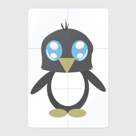Магнитный плакат 2Х3 с принтом Пингвинчик в Курске, Полимерный материал с магнитным слоем | 6 деталей размером 9*9 см | chibi | cute | милый | няша | пингвин | пингвинчик | чиби