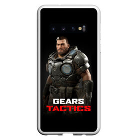 Чехол для Samsung Galaxy S10 с принтом GEARS TACTICS в Курске, Силикон | Область печати: задняя сторона чехла, без боковых панелей | action | game gears tactics | gears tactics | gears tactics xbox | xbox | битва gears tactics | воин | гирс тактикс | игра | игра gears tactics | иксбокс | логотип | механизмы тактики | оружие | персонажи gears tactics | солдат | сражение | ч