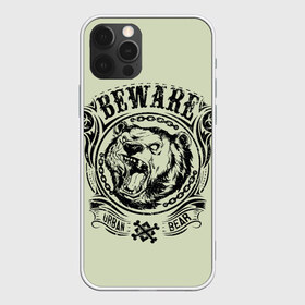 Чехол для iPhone 12 Pro Max с принтом Баварский медведь в Курске, Силикон |  | Тематика изображения на принте: баварский медведь | медведь. | оскал медведя