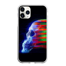 Чехол для iPhone 11 Pro Max матовый с принтом Glitch skull в Курске, Силикон |  | Тематика изображения на принте: color | glitch | paint | skull | vanguard | авангард | глитч | краска | цвет | череп