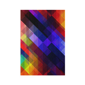 Обложка для паспорта матовая кожа с принтом Горен в Курске, натуральная матовая кожа | размер 19,3 х 13,7 см; прозрачные пластиковые крепления | Тематика изображения на принте: abstraction | colorful | cubes | obliquely | stripes | texture | абстракция | кубы | наискось | полосы | разноцветный | текстура