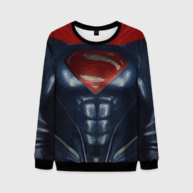 Мужской свитшот 3D+ с принтом Супермен в Курске, 100% полиэстер с мягким внутренним слоем | круглый вырез горловины, мягкая резинка на манжетах и поясе, свободная посадка по фигуре | Тематика изображения на принте: dc | halloween | superman |  wbillegal | дс | комикс | костюм | костюм супермена | супермен | хэлл