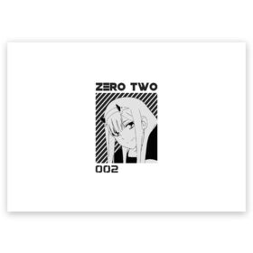 Поздравительная открытка с принтом Zero Two в Курске, 100% бумага | плотность бумаги 280 г/м2, матовая, на обратной стороне линовка и место для марки
 | 002 | 02 | cyber | cyberpunk | darling | franxx | japan | two | zero | zerotwo | два | девушка | демон | дьявол | зеро | зероту | зеротул | итиго | ичиго | киберпанк | меха | мехо | милый | ноль | нольдва | ту | франксе | франсе | хиро