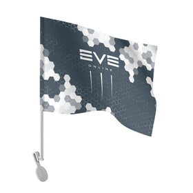Флаг для автомобиля с принтом EVE ONLINE / ИВ ОНЛАЙН в Курске, 100% полиэстер | Размер: 30*21 см | echo | echoes | eve | game | games | logo | online | space | ев онлайн | ев эхо | еве | ив онлайн | ив эхо | игра | игры | космос | лого | логотип | логотипы | онлайн | символ | символы | эхо | эхос
