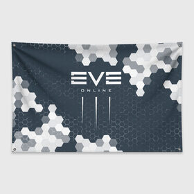 Флаг-баннер с принтом EVE ONLINE / ИВ ОНЛАЙН в Курске, 100% полиэстер | размер 67 х 109 см, плотность ткани — 95 г/м2; по краям флага есть четыре люверса для крепления | echo | echoes | eve | game | games | logo | online | space | ев онлайн | ев эхо | еве | ив онлайн | ив эхо | игра | игры | космос | лого | логотип | логотипы | онлайн | символ | символы | эхо | эхос