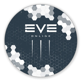 Коврик для мышки круглый с принтом EVE ONLINE / ИВ ОНЛАЙН в Курске, резина и полиэстер | круглая форма, изображение наносится на всю лицевую часть | echo | echoes | eve | game | games | logo | online | space | ев онлайн | ев эхо | еве | ив онлайн | ив эхо | игра | игры | космос | лого | логотип | логотипы | онлайн | символ | символы | эхо | эхос