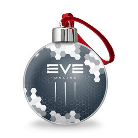 Ёлочный шар с принтом EVE ONLINE / ИВ ОНЛАЙН в Курске, Пластик | Диаметр: 77 мм | echo | echoes | eve | game | games | logo | online | space | ев онлайн | ев эхо | еве | ив онлайн | ив эхо | игра | игры | космос | лого | логотип | логотипы | онлайн | символ | символы | эхо | эхос
