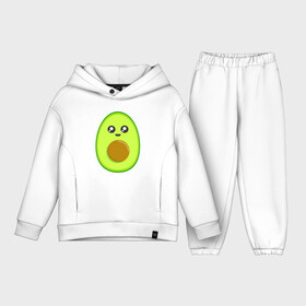 Детский костюм хлопок Oversize с принтом Avocado Kawaii в Курске,  |  | Тематика изображения на принте: avocado | avokado | kawai | kawaii | авакадо | авокадо | каваи | кавай | кавайи | кавайный | милые создания | мимими | мимишный | овокадо | персея | растения | рисунок | фрукт | фрукты