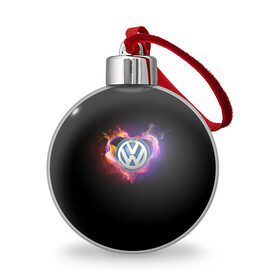 Ёлочный шар с принтом Volkswagen в Курске, Пластик | Диаметр: 77 мм | love vw | volkswagen | vw | vw в сердце | vw значок | vw лого | vw марка | vw эмблема | wv | горящее сердце | значок vw | значок фольксваген | лого автомобиля | лого вольцваген | логотип vw | люблю vw | люблю фольксваген