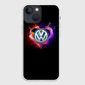 Чехол для iPhone 13 mini с принтом Volkswagen в Курске,  |  | love vw | volkswagen | vw | vw в сердце | vw значок | vw лого | vw марка | vw эмблема | wv | горящее сердце | значок vw | значок фольксваген | лого автомобиля | лого вольцваген | логотип vw | люблю vw | люблю фольксваген