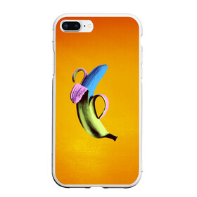 Чехол для iPhone 7Plus/8 Plus матовый с принтом Синий банан в Курске, Силикон | Область печати: задняя сторона чехла, без боковых панелей | Тематика изображения на принте: банан | без надписей | вкус | дизайн | еда | картинки | кожура | контраст | креатив | летняя | минимализм | необычный | прикол | рыжая | синий | сиреневая | теплая | фрукт | цветная | яркая