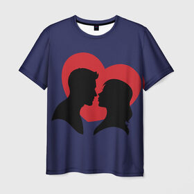 Мужская футболка 3D с принтом Sexy 13 в Курске, 100% полиэфир | прямой крой, круглый вырез горловины, длина до линии бедер | lips | влюбленным | любовь | отношения | сердца