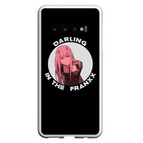 Чехол для Samsung Galaxy S10 с принтом DARLING in the FRANXX в Курске, Силикон | Область печати: задняя сторона чехла, без боковых панелей | 002 | 02 | cyber | cyberpunk | darling | franxx | japan | strelizia | two | zero | zerotwo | два | демон | дьявол | зеро | зероту | зеротул | итиго | ичиго | киберпанк | киборг | любимый | меха | милый | ноль | нольдва | робот | стрелиция | ту 