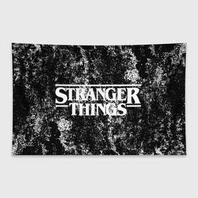 Флаг-баннер с принтом Stranger Things в Курске, 100% полиэстер | размер 67 х 109 см, плотность ткани — 95 г/м2; по краям флага есть четыре люверса для крепления | normal people scare me | stranger things | детектив | драма | кино | очень странные дела | сериалы | странгер тхингс | триллер | уилл | фантастика | фильмы | хоукинс