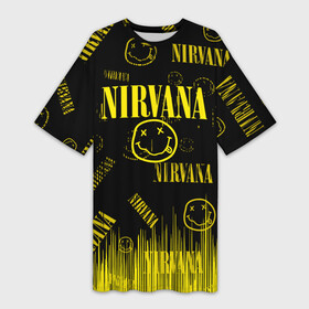 Платье-футболка 3D с принтом Nirvana. в Курске,  |  | music | nirvana | rock | smile | американская рок группа | гранж | известные личности | крист новоселич | курт кобейн | музыка | музыканты | нирвана | панк рок | певцы | рок | смайл | хард рок | хэви металл