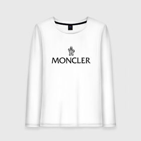 Женский лонгслив хлопок с принтом MONCLER в Курске, 100% хлопок |  | Тематика изображения на принте: mancler | mankler | moncler | monkler | манклер | мода | монклер | тренд | хайповый | шмот