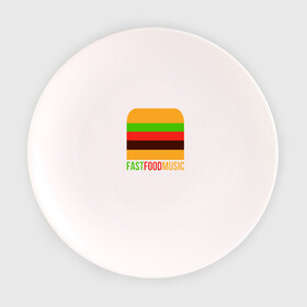 Тарелка с принтом Fast Food Music в Курске, фарфор | диаметр - 210 мм
диаметр для нанесения принта - 120 мм | drill | fast | ffm | food | music | rap | trap | мьюзик | русский | рэп | фаст | фуд