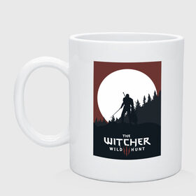 Кружка с принтом The Witcher, Wild Hunt, Геральд, Ведьмак. в Курске, керамика | объем — 330 мл, диаметр — 80 мм. Принт наносится на бока кружки, можно сделать два разных изображения | the witcher | wild hunt | ведьмак. | геральд