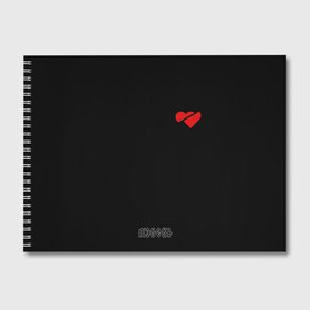 Альбом для рисования с принтом Любовь в Курске, 100% бумага
 | матовая бумага, плотность 200 мг. | Тематика изображения на принте: любовь | надписи | неформал | панк | рок | седечко | сердце