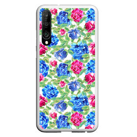 Чехол для Honor P30 с принтом Floral Pattern в Курске, Силикон | Область печати: задняя сторона чехла, без боковых панелей | floral | floral pattern | flower | flowers | flowers pattern | pattern | листья | патерн | паттерн | рисунок | цветки | цветочки | цветочная клумба | цветочный паттерн | цветы | цветы фон