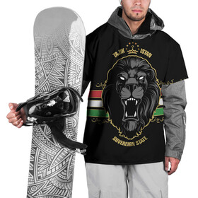 Накидка на куртку 3D с принтом Таджикистан в Курске, 100% полиэстер |  | crown | golden | king | lion | republic | tajikistan | золотой | король | корона | лев | республика | таджикистан | царь