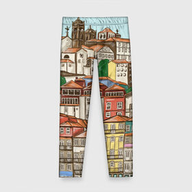 Детские леггинсы 3D с принтом Порту, Португалия, домики в Курске, полиэстер 85%, спандекс 15% | эластичный пояс, зауженный крой | city | old town | porto | portugal | город | город на холме | городской пейзаж | домики | оранжевые крыши | отпуск | порту | португалия | путешествие | старый город
