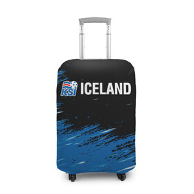 Чехол для чемодана 3D с принтом KSI ICELAND. в Курске, 86% полиэфир, 14% спандекс | двустороннее нанесение принта, прорези для ручек и колес | 2019 | 2020 | fc | football | iceland | ksi | sport | исландия | кси | сборная исландии | спорт | спортивные | униформа | фирменные цвета | фк | футбол | футбольный клуб