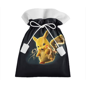 Подарочный 3D мешок с принтом Pikachu Pika Pika в Курске, 100% полиэстер | Размер: 29*39 см | pika | pikachu | аниме | детская | детям | игры | молния | мышка | мышь | пика | пикачу | покемон | покемоны