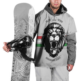 Накидка на куртку 3D с принтом Таджикистан в Курске, 100% полиэстер |  | crown | flag | king | lion | republic | tajikistan | король | корона | лев | республика | таджикистан | флаг | царь