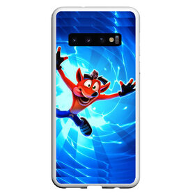 Чехол для Samsung Galaxy S10 с принтом Crash Bandicoot в Курске, Силикон | Область печати: задняя сторона чехла, без боковых панелей | Тематика изображения на принте: crash bandicoot | краш | краш бандикут