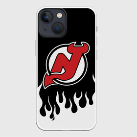 Чехол для iPhone 13 mini с принтом Нью Джерси Девилз в Курске,  |  | devils | hockey | new jersey | new jersey devils | nhl | usa | девилз | нхл | нью джерси | нью джерси девилз | спорт | сша | хоккей | шайба