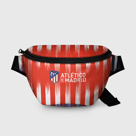 Поясная сумка 3D с принтом ATLETICO MADRID. в Курске, 100% полиэстер | плотная ткань, ремень с регулируемой длиной, внутри несколько карманов для мелочей, основное отделение и карман с обратной стороны сумки застегиваются на молнию | atletico madrid | fc | football | football club | sport | атлетико мадрид | испанский футбольный клуб | мадрид | спорт | уефа | униформа | фирменные цвета | фк | футбол | футбольный клуб