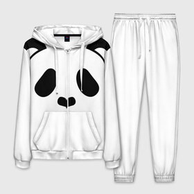 Мужской костюм 3D с принтом Panda в Курске, 100% полиэстер | Манжеты и пояс оформлены тканевой резинкой, двухслойный капюшон со шнурком для регулировки, карманы спереди | panda | животные | медведь | мишка | панда