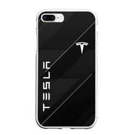 Чехол для iPhone 7Plus/8 Plus матовый с принтом TESLA в Курске, Силикон | Область печати: задняя сторона чехла, без боковых панелей | 