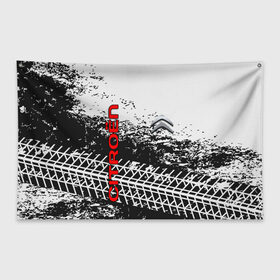 Флаг-баннер с принтом CITROEN в Курске, 100% полиэстер | размер 67 х 109 см, плотность ткани — 95 г/м2; по краям флага есть четыре люверса для крепления | citroen | авто | автомобиль | логотип | марка | машина | надпись | ситроен | текстура