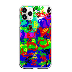 Чехол для iPhone 11 Pro Max матовый с принтом Freek в Курске, Силикон |  | изображение | каллорит | краски | орнамент | разные цвета | спорт | текстуры | узоры | фигуры | фрик | хиппи | яркая