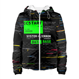 Женская куртка 3D с принтом Программист в Курске, ткань верха — 100% полиэстер, подклад — флис | прямой крой, подол и капюшон оформлены резинкой с фиксаторами, два кармана без застежек по бокам, один большой потайной карман на груди. Карман на груди застегивается на липучку | html | антивирус | взлом | защита | киберпанк | код | програмист | программа | программер | программист | хакер | язык программирования