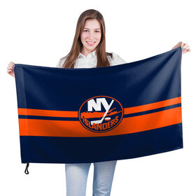 Флаг 3D с принтом NY ISLANDERS NHL в Курске, 100% полиэстер | плотность ткани — 95 г/м2, размер — 67 х 109 см. Принт наносится с одной стороны | hockey | islanders | logo | new york | ny | sport | usa | исландерс | логотип | нхл | нью йорк | спорт | хоккей